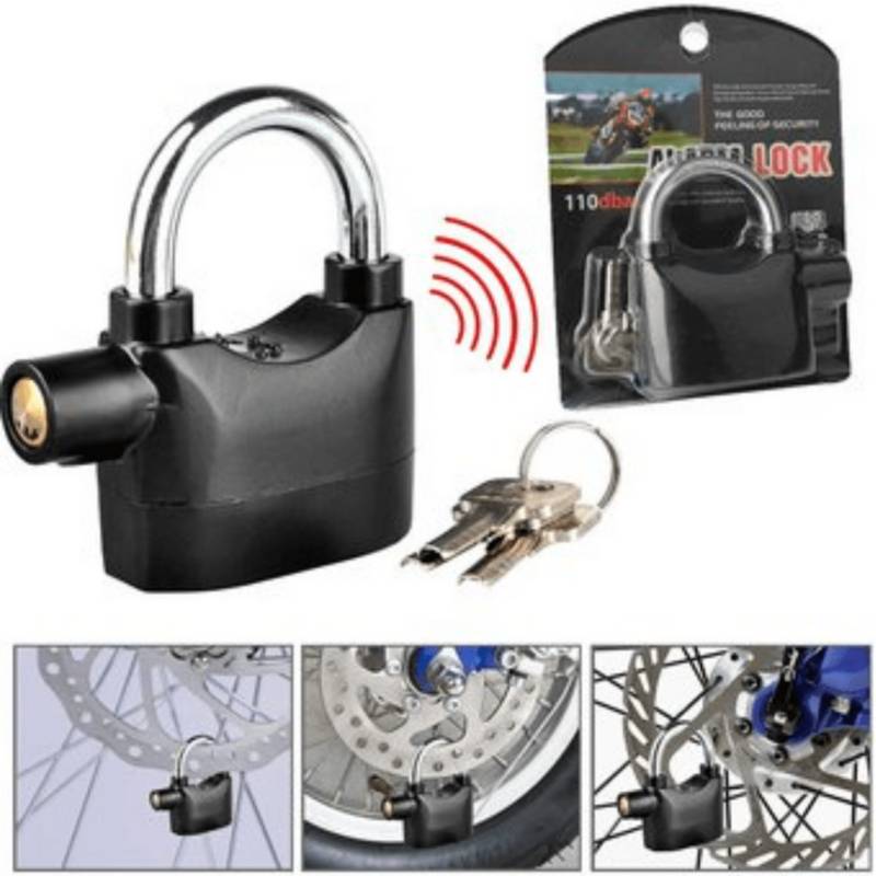 Candado Para Moto Con Alarma