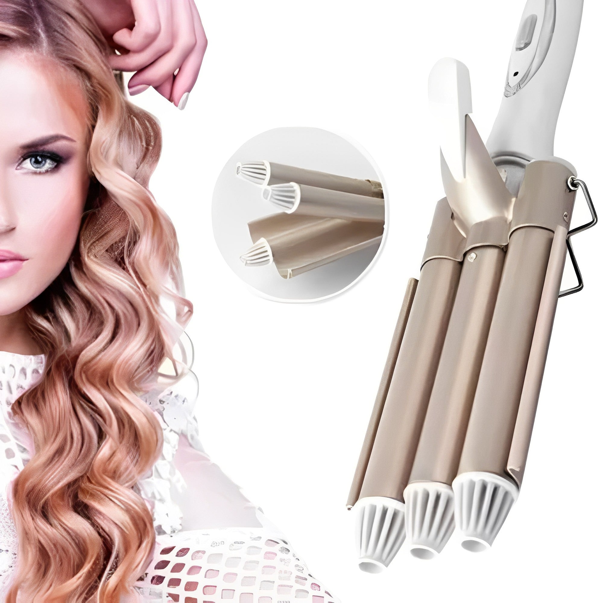 Plancha / Pinza De Cabello Ondas