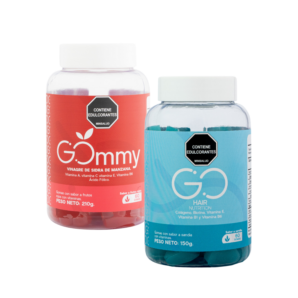GOMAS CABELLO + VINAGRE DE MANZANA