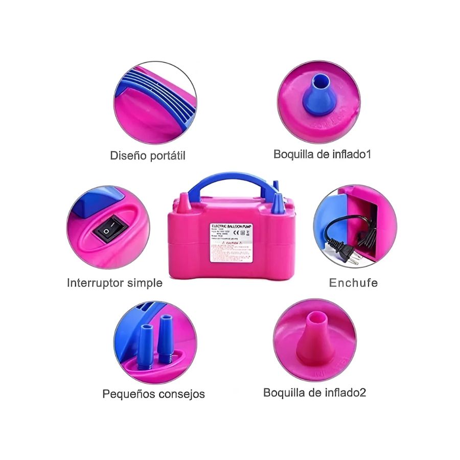 Inflador Eléctrico De Globos 600W  73005