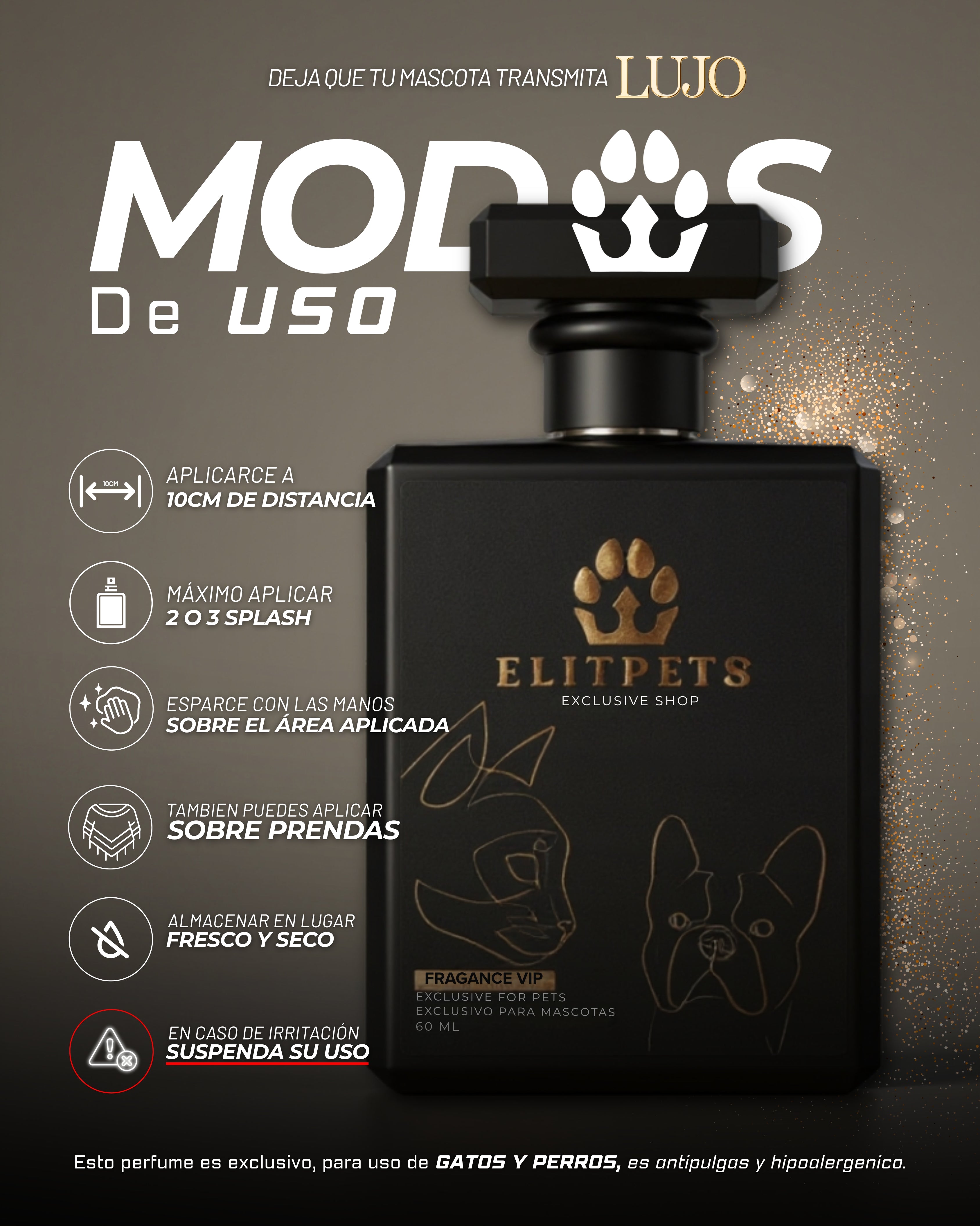 KIT PERFUME PARA MASCOTAS