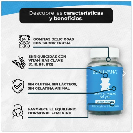 ✨Bearvana Gummies Aumento De Gluteos