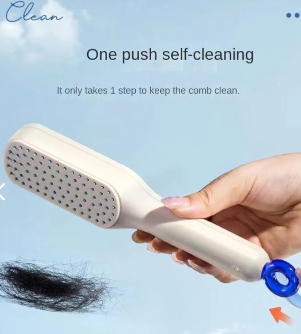 Cepillo Retráctil Cabello Peine Antiestá